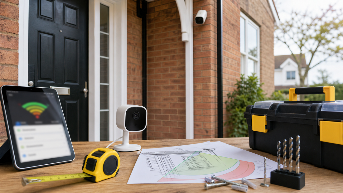 Security camera buying guide with Wi-Fi check privacy plan mounting tools and toolbox