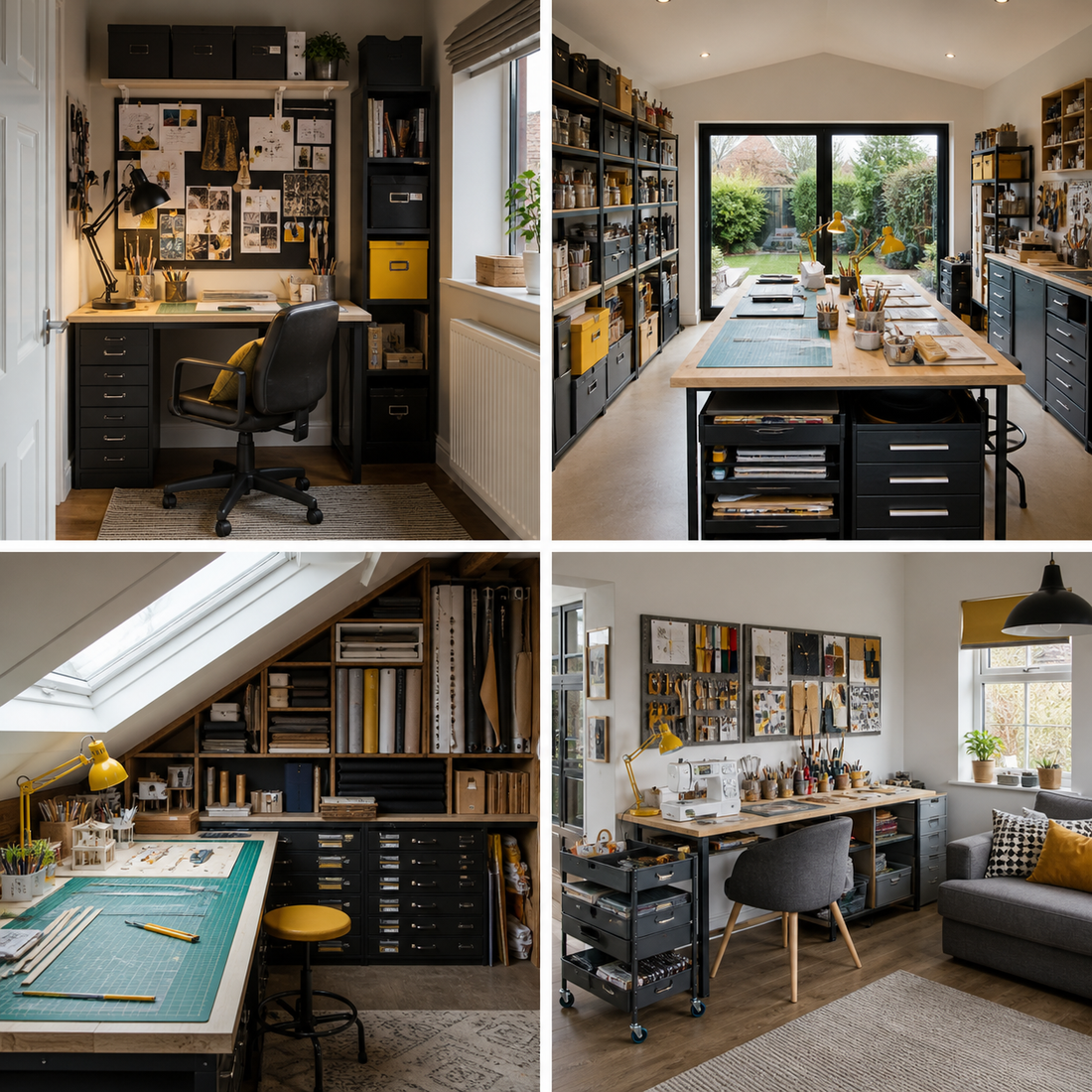 Four home design studio ideas for different room sizes in HIP Toolbox colours