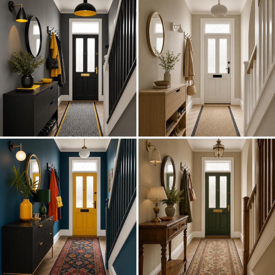 Hallway ideas in modern simple bold and traditional styles