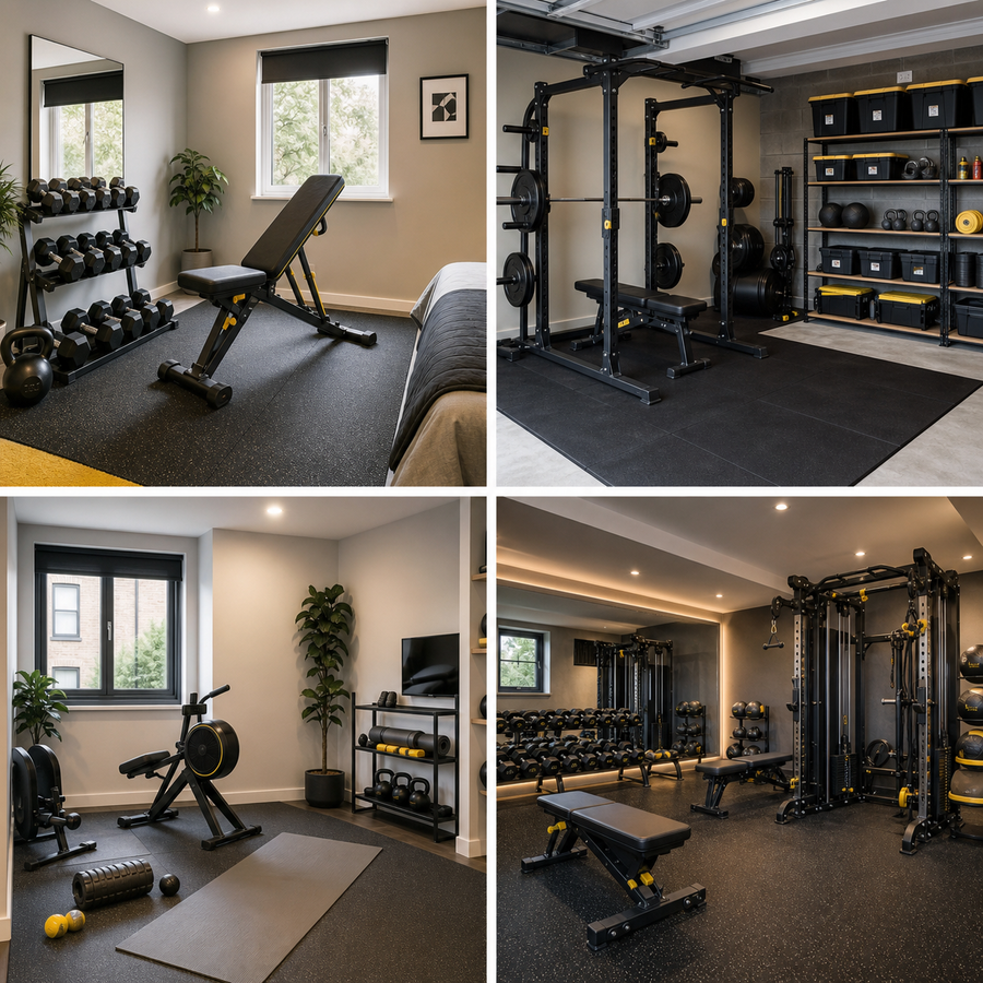 Home gym ideas for spare rooms garages cardio corners and larger spaces